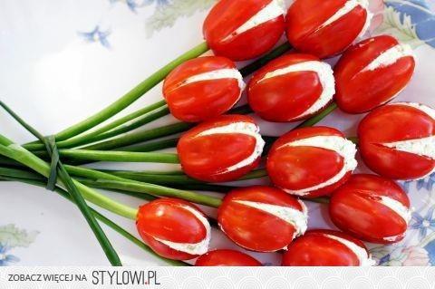 Tulipany z pomidorów